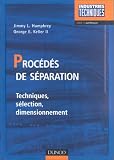 Proc�d�s de separation - techniques  selection  dimensionnement