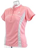 adidas(アディダス) adizeroハーフジップTシャツ ランニング レディース ピンク×ライトグラニット B0750 759834