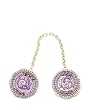 Swirl Tallit Clips - Lavender - by Maya Rayten