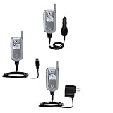 Deluxe Kit for the Motorola E815 includes a USB cable with Car and Wall Charger - Gomadic Brand w/ TipExchange Technology