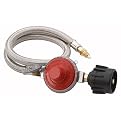 Bayou Classic Stainless Braided High-Pressure Hose and HP Regulator and Valve - 29"