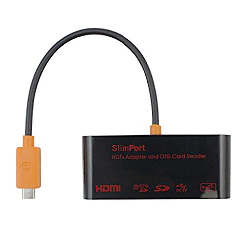 COOMAX Slimport to Hdmi HDTV Adapter and OTG Card Reader for Smart phone Tablet PC Support SD/TF/M2