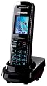 Panasonic KX-TGA840EXB Mobilteil mit Ladeschale für KX-TG84XX schnurloses DECT-Telefon Serie schwarz