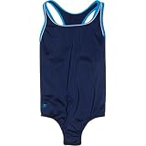 Speedo 1pc Solid Piped Racerback Girls