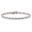 10K White Gold 1/4 ct. Diamond Tennis Bracelet (8")