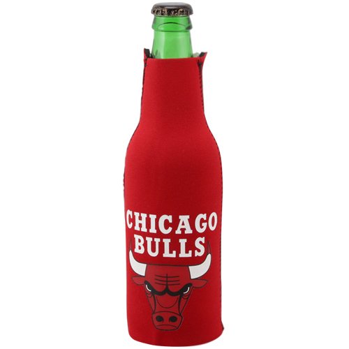Chicago Bulls Zippered 12oz. Bottle Koozie - Red