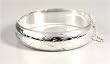 STERLING SILVER BANGLE BRACELET 60mm x 55mm x 14mm