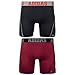 adidas Men's Sport Performance Climacool Boxer Brief Underwear (2-Pack), Black/Real Red Real Red/Black, X-Large