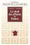 Droit des affaires en France 2002/2003