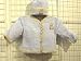 Ck3blbgt, Blue Chenille/beige Trim Boys Cardigan Sweater, Hat Set with Teddy Bear