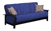 Hot Sale Handy Living CAC5-S86-HCH59 Boston Blue Chenille Convert-A-Couch