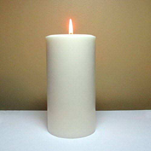 White Unscented Soy Pillar Candle - Choose 4, 6, 9 Inches Tall