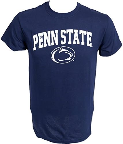 Penn State T-Shirt Arching Over Lion Head Navy - L - Navy