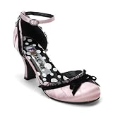 Produkt-Bild: RETRO-03, 20er-Jahre Flapper Riemchen-Pumps schwarz Satin