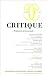 Critique, N° 696, Mai 2005 Tom : Présence de Foucault Critique, N° 696, Mai 2005 Tom : Présence de Foucault