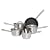 Prestige Advantage Cookware Saucepan Set, Stainless Steel, 5 Piece