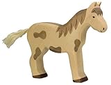 Holztiger Horse Standing Spotted Toy Figure [並行輸入品]