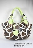 Women Handbag Purse Giraffe Print Fashion New Design Hobo Tote Bag Green