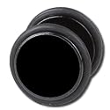 Fake Plug Ohrstecker schwarz