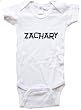 ZACHARY / Hurry Up - Name-series - White Or Blue Onesie / Baby T-shirt