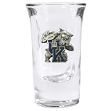Bergamot Kentucky Wildcats Fluted Shot Glass Set of 2