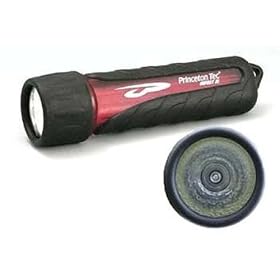 Princeton Tec Impact XL Overmolded 65 Lumens LED Flashlight, Translucent Red - IMPXL-RD by 