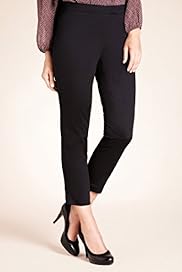 Cotton Rich Slim Leg Cropped Trousers