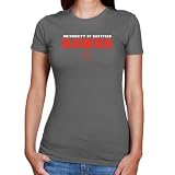 NCAA Hartford Hawks Ladies Charcoal University Name Slim Fit T-shirt