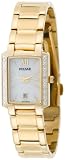 Pulsar Women's Diamond Mother Of Pearl Dial Gold-Tone Watch #PXT700