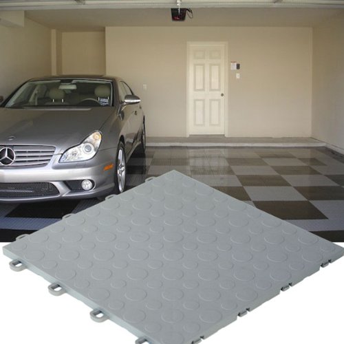 Modutile Garage Floor Tiles 30 Pack, Coin, Gray Garage Floors