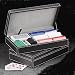 Executive Black Leather Case Poker Set-160 Chips, Cards and Dice