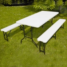 Ensemble Table et bancs pliants 8 personnes