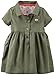 Carter's Baby Girls' Sateen Dress (Baby) - Olive