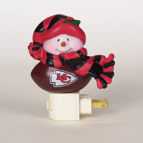 Kansas City Chiefs NFL Snowman Night Light (5-inch)