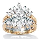 2-Piece DiamonUltra&trade; Cubic Zirconia Wedding Set