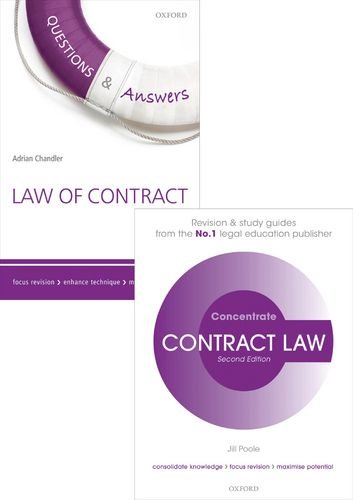 Contract Law Revision Pack 2015: Law revision and study guide (Concentrate), by Adrian Chandler, Jill Poole