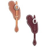 Bridle Leather Spur Straps With Spots - Cowboy: Chestnut