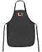 University of Miami Apron NCAA College Logo Black UM Logo TOP RATED for Grilling, Barbecue, Kitchen and Cooking Best Unique Gifts for a Man, Men, HIM HER Women, Ladies. GIFT IDEA!