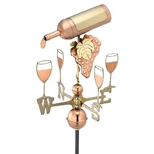 Good Directions 917P Full Size Wine Bottle Weathervane, Polished by Good Directions