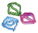 Evriholder Set of 3 Sandwich Crust Cutters, DynoBytes/FlipperBytes/SweetBytes