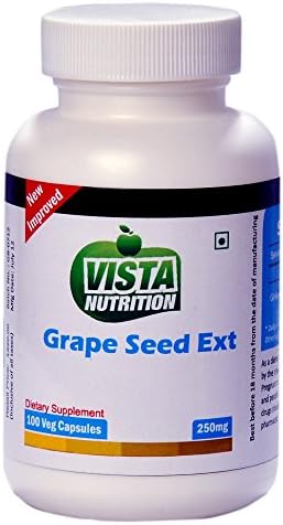 Vista Nutrition Grape Seed Ext 250 Mg - 100 Capsules