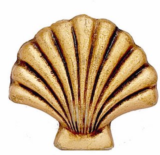 SEA SHELL shells SHOWER decor SILVER