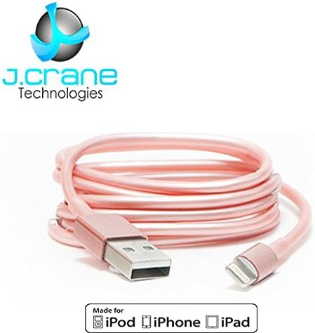 Rose Gold USB to Lightning Cable - iPhone 3ft Charger for 6s 6 Plus 5s 5c 5, iPad Pro Air 2, iPad mini 4 3 2, iPod touch/nano [Apple MFi Certified]