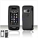 Solid Black RUBBER FEEL SOFT GRIP Case Cover for Brand LG Voyager VX10000 VX-10000 Protective Cell Phone Hard SNAP-ON