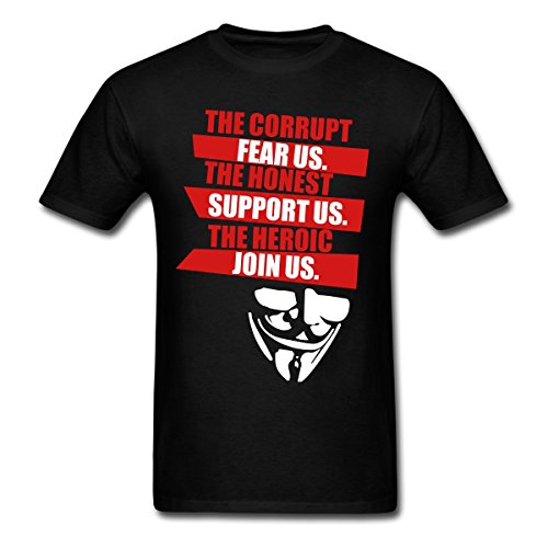 Anonymous Mask Slogan Men's T-Shirt by Spreadshirt™
