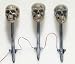 3 Solar Light-Up Lawn Stakes Halloween Prop Decoration
