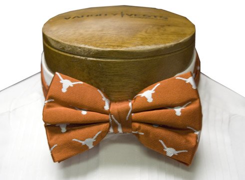 Texas Longhorns – Bow Tie – Pre-tied – Orange – White Bevo