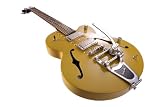 Normandy  ATGWB-SB  Archtop Guitar with Bigsby, Powder Coated, School-Bus Yellow