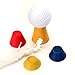 4Pcs Jumbo Rubber Winter Golf Tees, 4 Colors with Different Heights, Ideal for Frosty Days