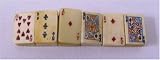Ox Bone Poker Tile Bracelet White